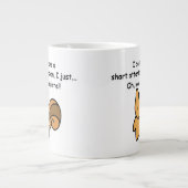 Korte aandacht Span Squirrel Funny Extra Grote Beker (Voorkant)
