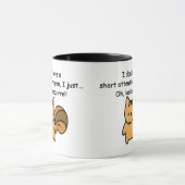 Korte aandacht Span Squirrel Funny Mok (Midden)