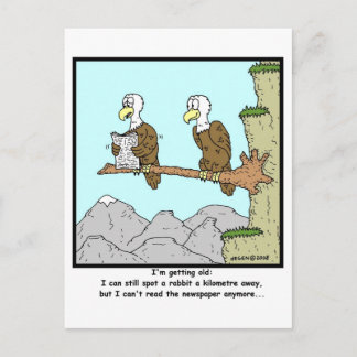 Korte blik: Eagle Cartoon Briefkaart
