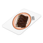 Korte cartoon illustratie magneet (Linkerzijde)