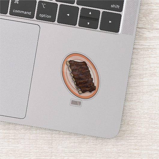 Korte cartoon illustratie sticker (Detail)