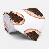 Korte cartoon illustratie stropdas (Opgerold)