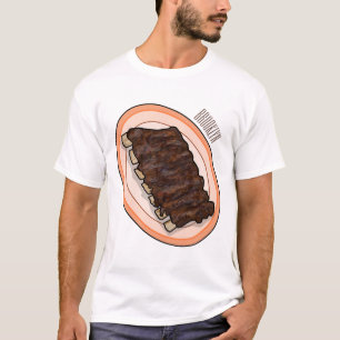 Korte cartoon illustratie t-shirt