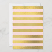 Korte Confetti Graduation Party Invitation Roze Kaart (Achterkant)