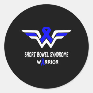 Korte-darmsyndroom bewustzijn Warrior Ondersteunin Ronde Sticker