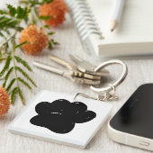 Korte handtekening afdrukken sleutelhanger (Voorkant Rechts)