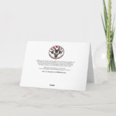 KORTE KERST Kaart (groot - 7 "x5") (Achterkant)