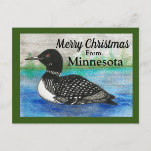 Korte kerst van de natiestaten in Minnesota Briefkaart