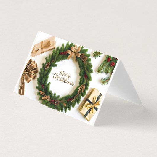 Korte kerstgroeten, wensen & Schattigee berichten Kaart (Voorkant)