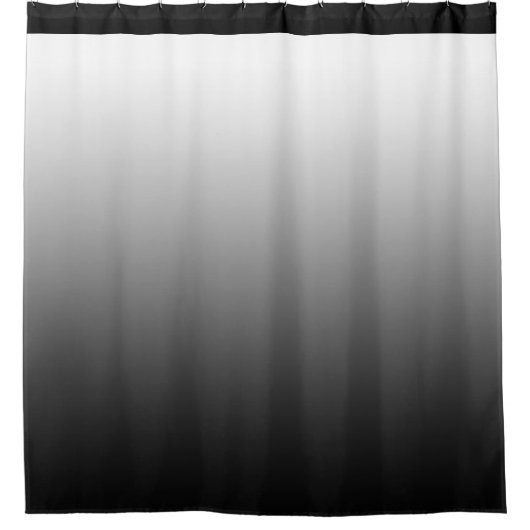 Korte kleuren - zwart wit + uw ideeën douchegordijn (Voorkant)