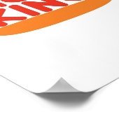 Korte Koning Grappig Minimaal Design Poster (Hoek)