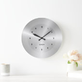 Korte metalen achtergrond grote klok (Huis)