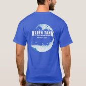Korte Mouw T Kleen Blue w / Back Design Tank (Achterkant)