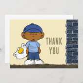 Korte mouwen bedankpas bedankkaart (Voorkant / Achterkant)