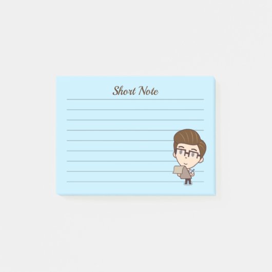 Korte opmerking voor zakelijk man post-it® notes (Voorkant)