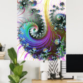 Korte regenboog poster (Thuiskantoor)