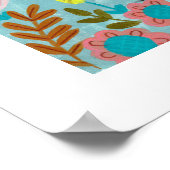 Korte regenboogmeisjes poster (Hoek)