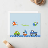 Korte reizen Verkeer Dank je briefkaarten (Voorkant / Achterkant in situ)