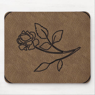 KORTE ROOS LEATHER MousePad Muismat