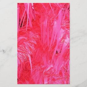 Korte roze kerstboom briefpapier