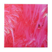 Korte roze kerstboom tegeltje (Voorkant)