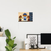 Korte slaapkamer poster (Thuiskantoor)