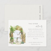 Korte strale strandwieg van kuststrook - details informatiekaartje (Voorkant / Achterkant)