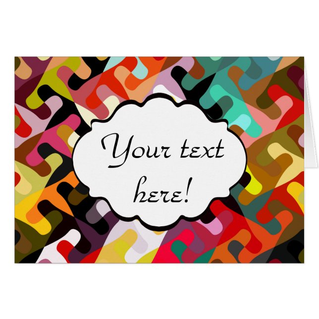 Korte vormen abstract ontwerp (Voorkant Horizontaal)