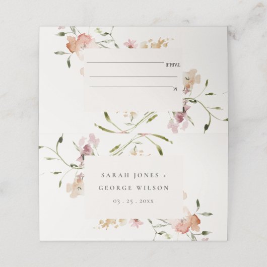 Korte Waterverf van het weide beest (Buitenkant ongevouwen)