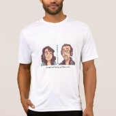 Kortgenoemde T-shirt met gegoten poocast (Voorkant)