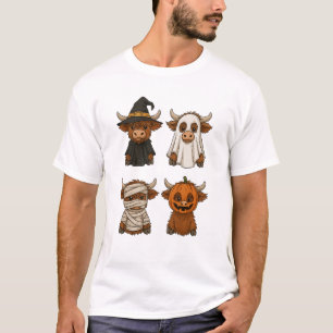 Korthals Koe Halloween Grappige Herfst Spoken T-shirt