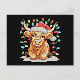 Korthals Koe Santa Kerstmis Xmas Vakantie Feestdagenkaart