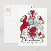 Kortham Family Crest Briefkaart (Voorkant / Achterkant)