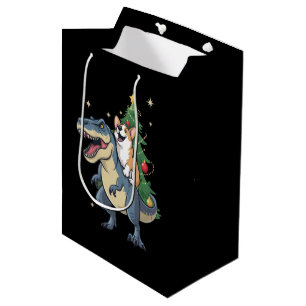 Kortharige Kerst Dinosaurus Boom Rex Vakantie Kers Medium Cadeauzakje