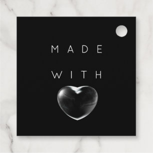 Korting Code Logo Gold Heart - Minimale dank Bedankjes Labels