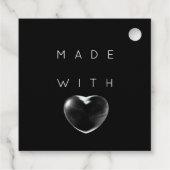 Korting Code Logo Gold Heart - Minimale dank Bedankjes Labels (Achterkant)