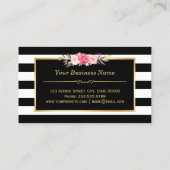 Korting Coupon Classy Gold Floral Beauty Salon (Achterkant)
