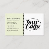 Korting Coupon QR Code groen Marketing Visitekaartje (Achterkant)