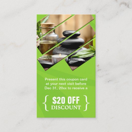 Korting Coupon Zen Spa Salon Massage Therapeut (Voorkant)