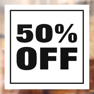 Korting op verkopen raamsticker