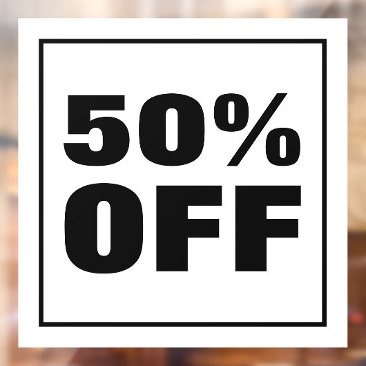 Korting op verkopen raamsticker (Vel 2)