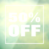 Korting op verkopen raamsticker (Vel 3)