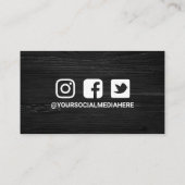 Korting op zwarte en witte Waterverf Visitekaartje (Achterkant)