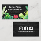 Korting op zwarte en witte Waterverf Visitekaartje (Voorkant / Achterkant)