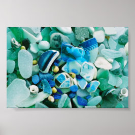 Kortingen op generaties: blauw poster