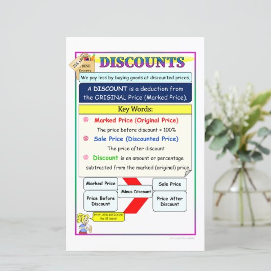 Kortingen Wiskunde notities (Staand voorkant)