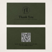 Kortingskaart Bedankt Zakelijke QR Code Visitekaartje (Voorkant /achterkant)