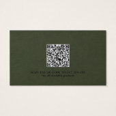 Kortingskaart Bedankt Zakelijke QR Code Visitekaartje (Achterkant)