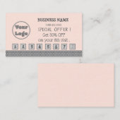 Kortingskaart voor DIY met visitekaartje Klantenkaartje (Voorkant / Achterkant)