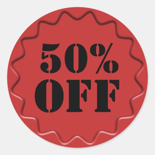 Kortingstempels opnieuw opgeven Verkoopcode Ronde Sticker (Voorkant)